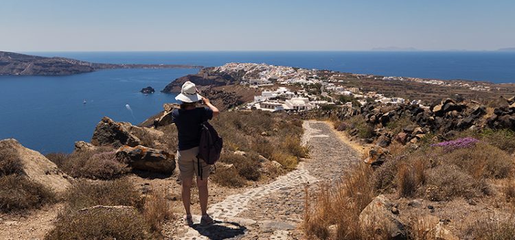 Hiking Santorini